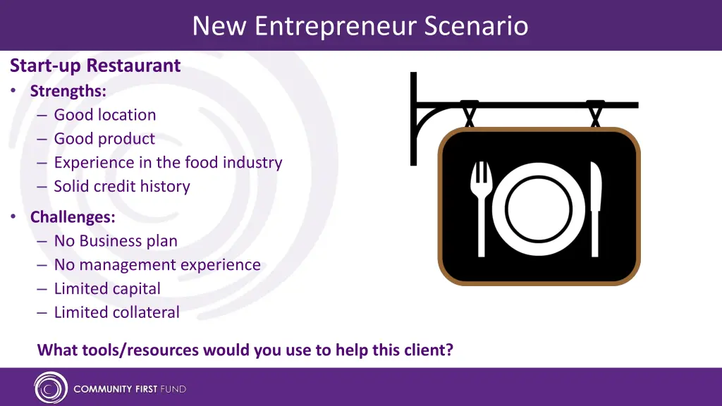 new entrepreneur scenario