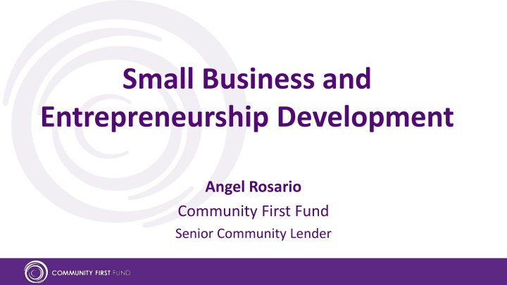 small business and entrepreneurship development