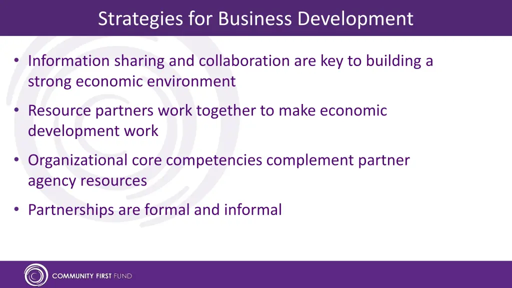 strategies for business development