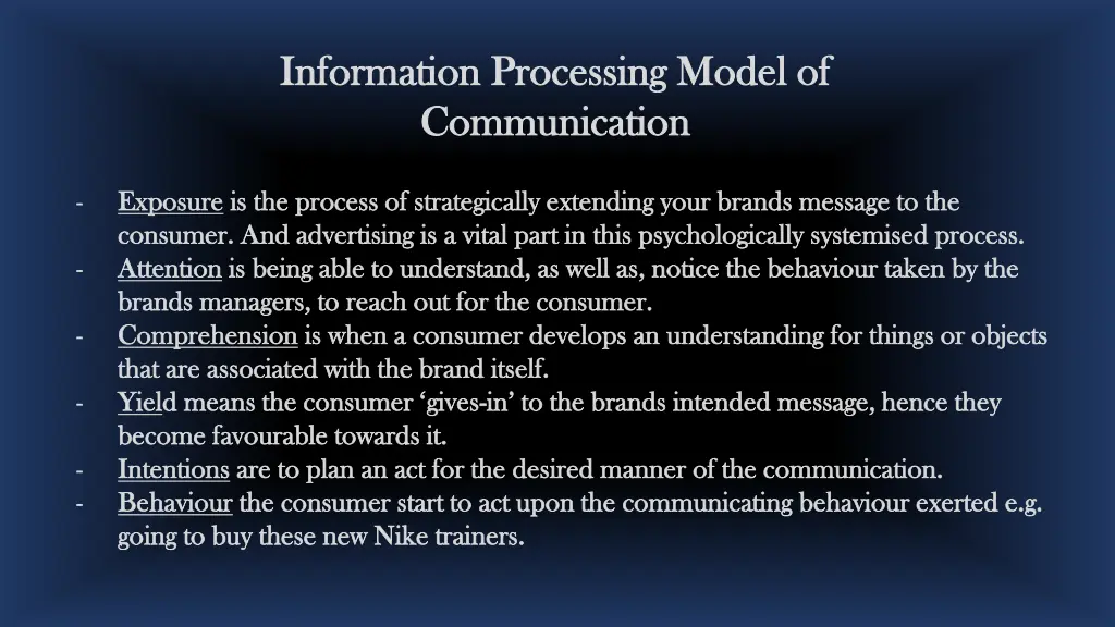 information processing model of information 1