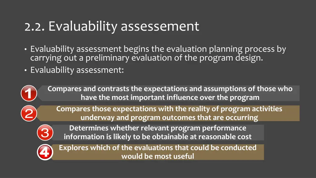 2 2 evaluability assessement