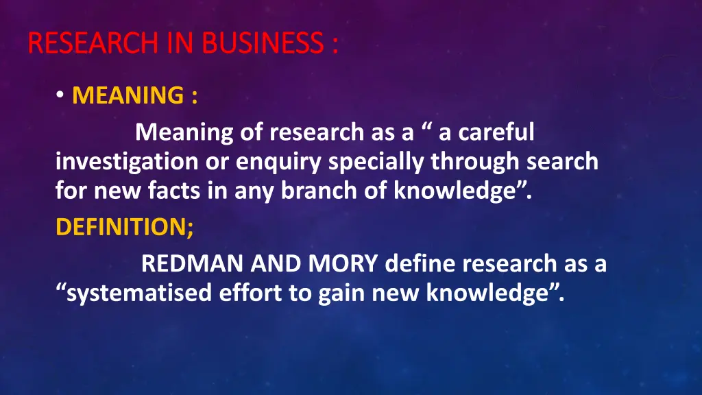 research in business research in business