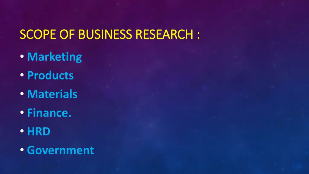 scope of business research scope of business