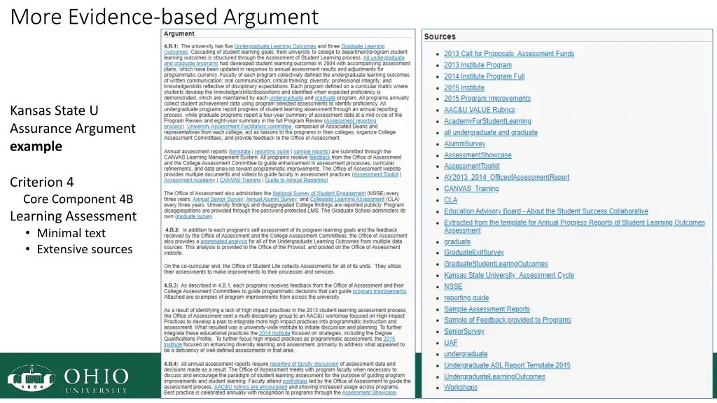 more evidence based argument