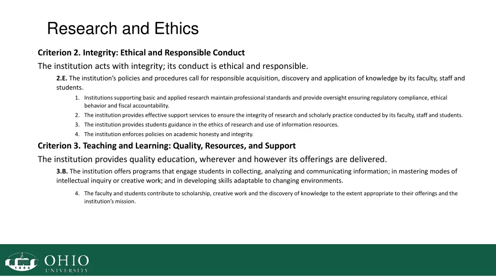 research and ethics