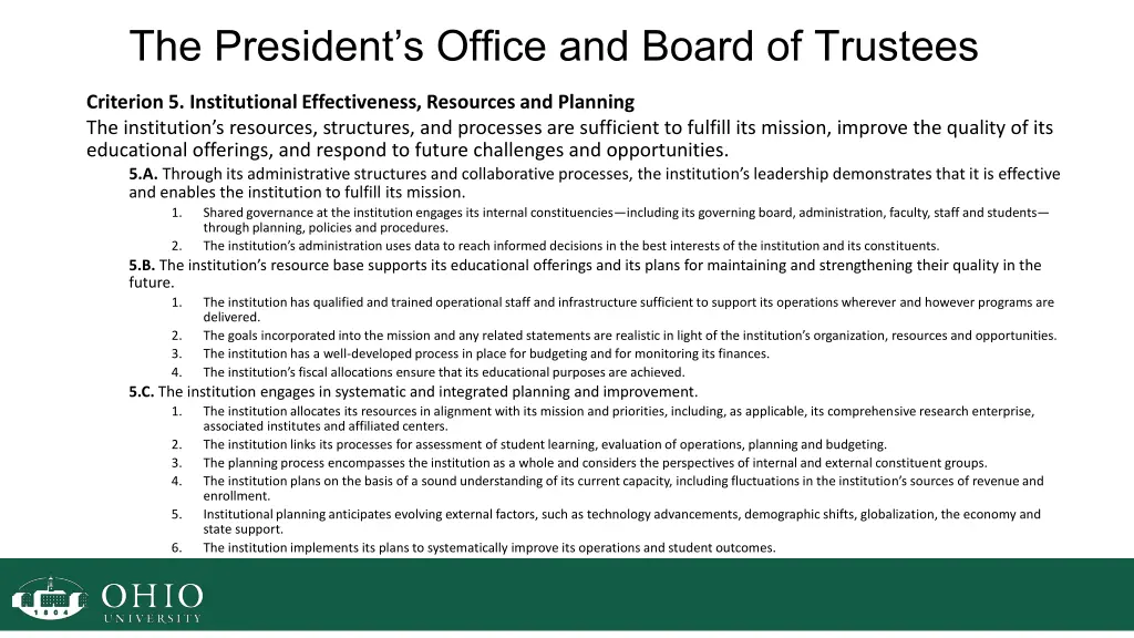 the president s office and board of trustees 2