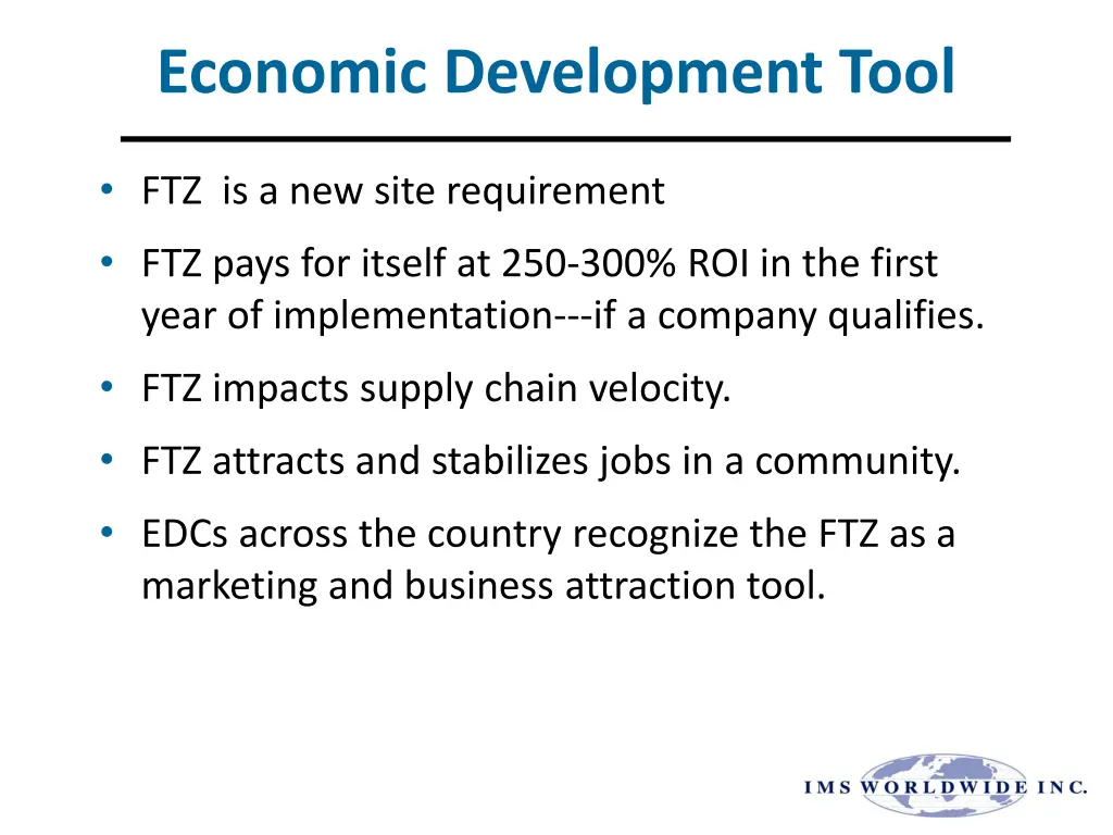 economic development tool