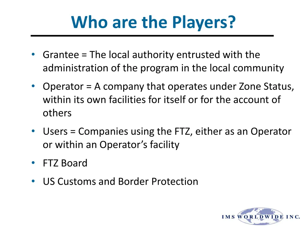 who are the players