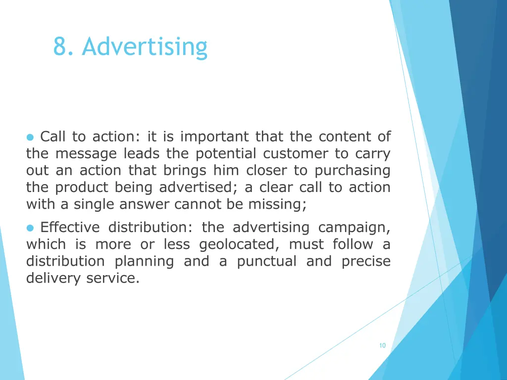 8 advertising 9