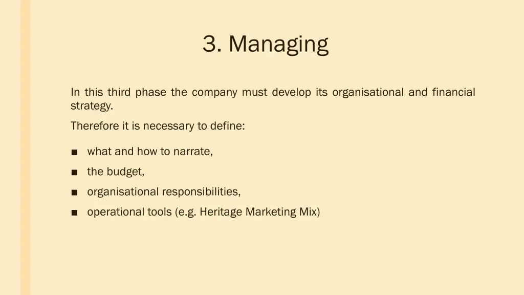 3 managing