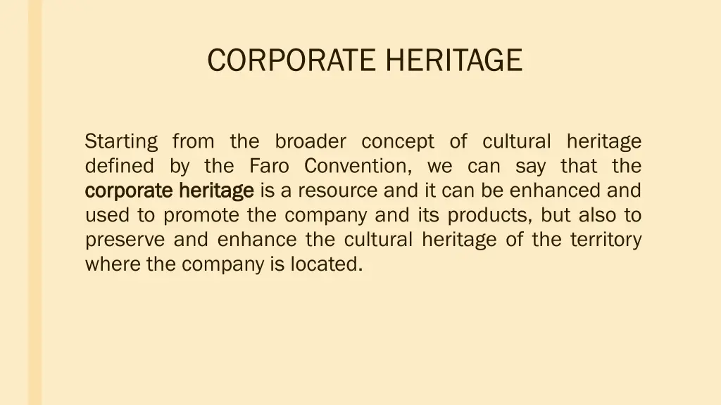 corporate heritage