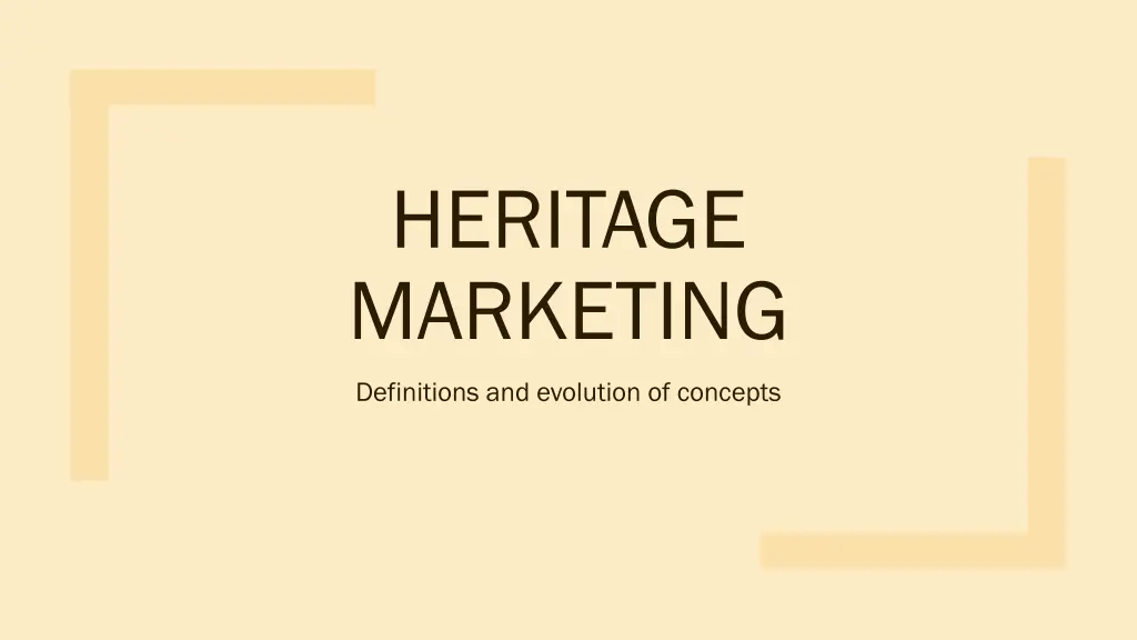 heritage marketing