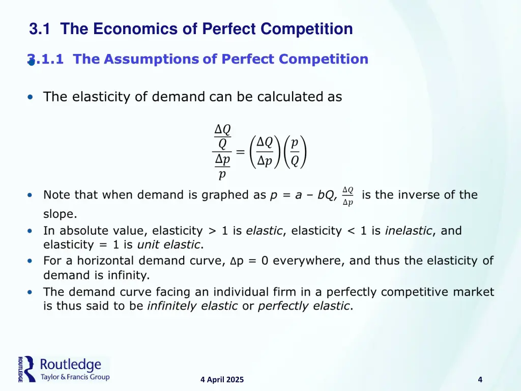 3 1 the economics of perfect competition 2