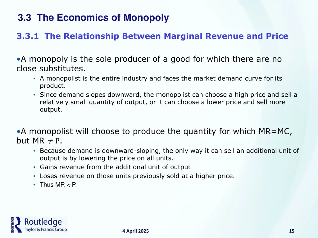 3 3 the economics of monopoly