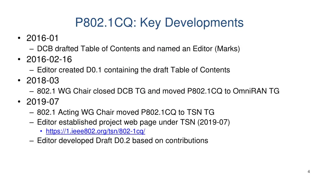 p802 1cq key developments