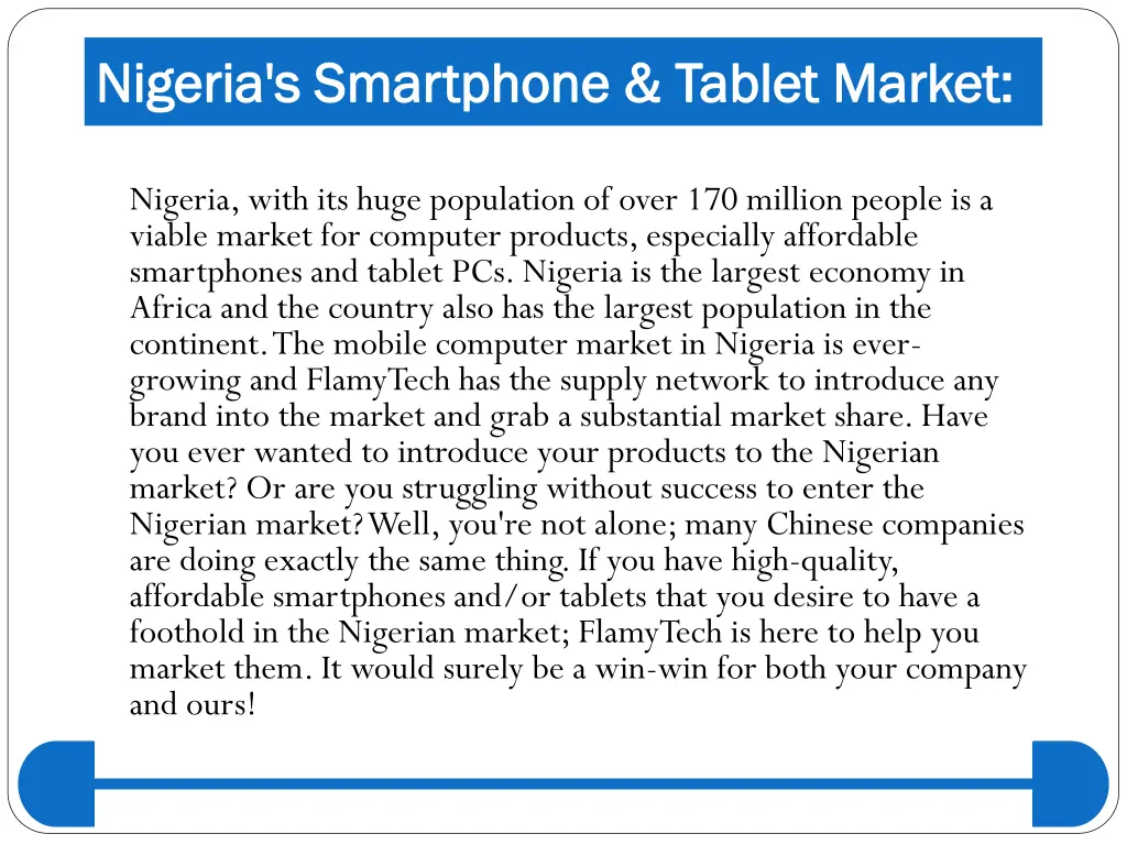 nigeria s smartphone tablet market nigeria