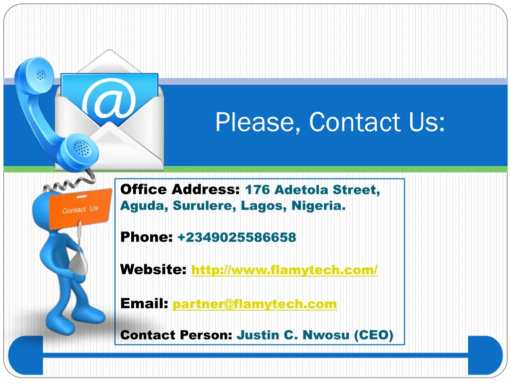 please contact us