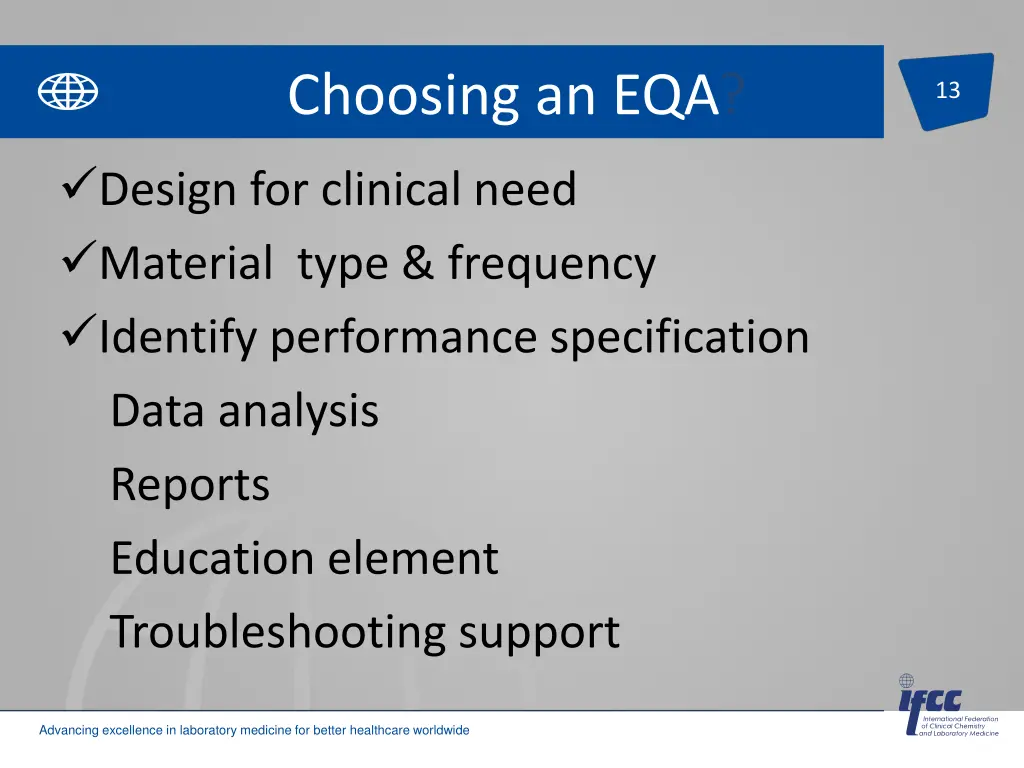 choosing an eqa