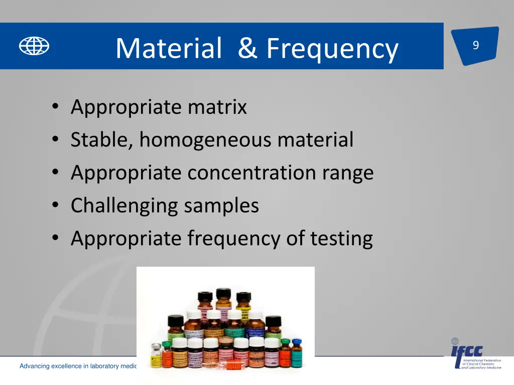 material frequency