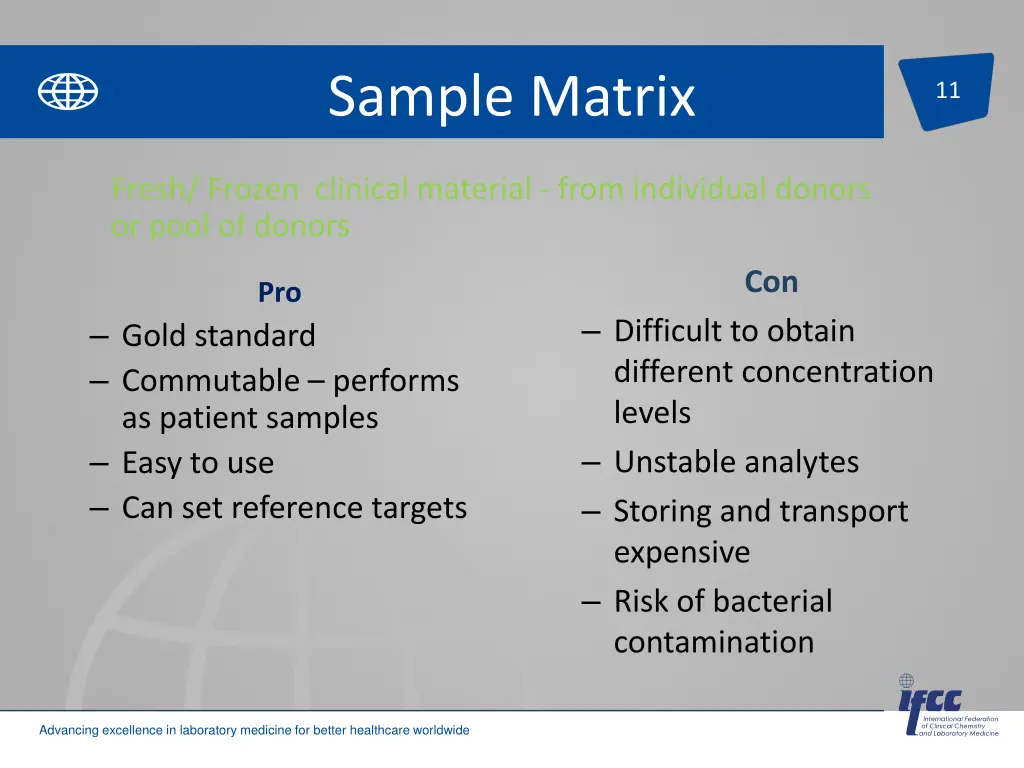 sample matrix 1