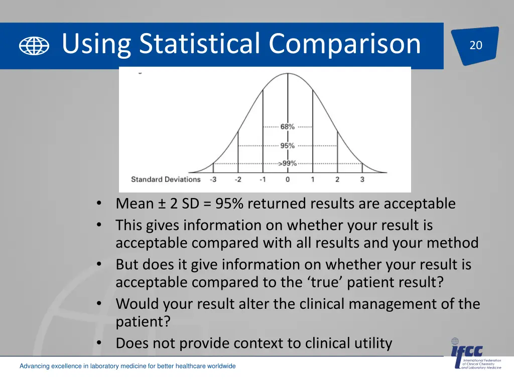 using statistical comparison