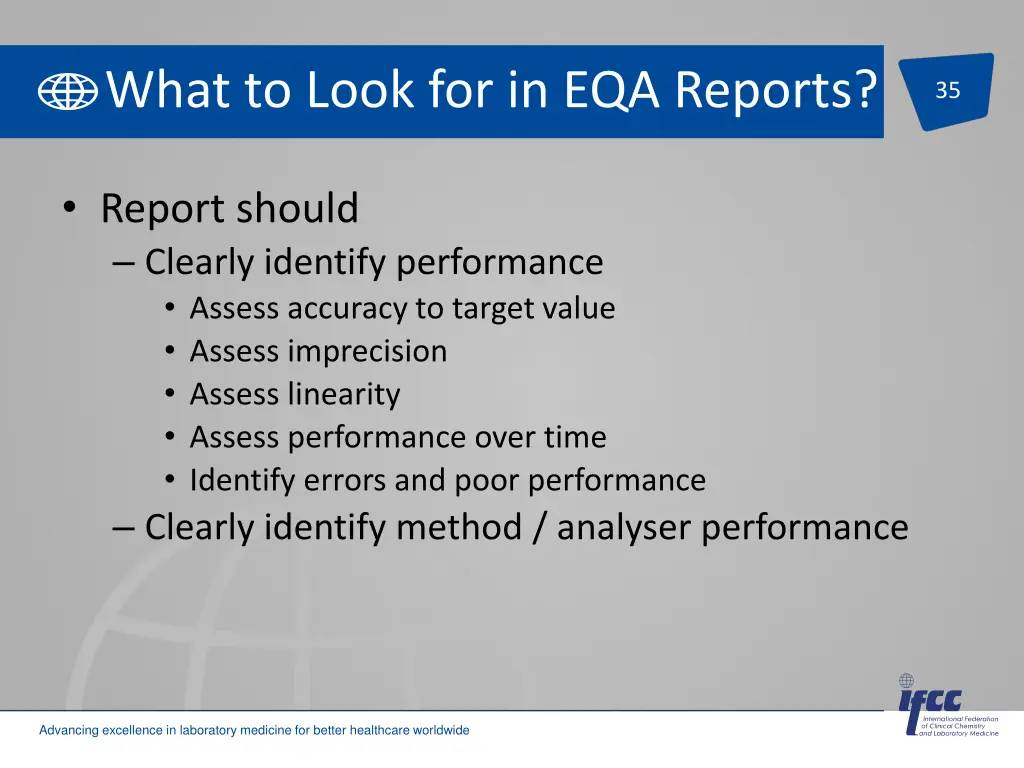 what to look for in eqa reports 1