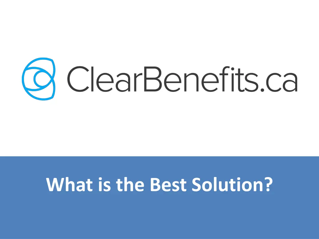 what is the best solution