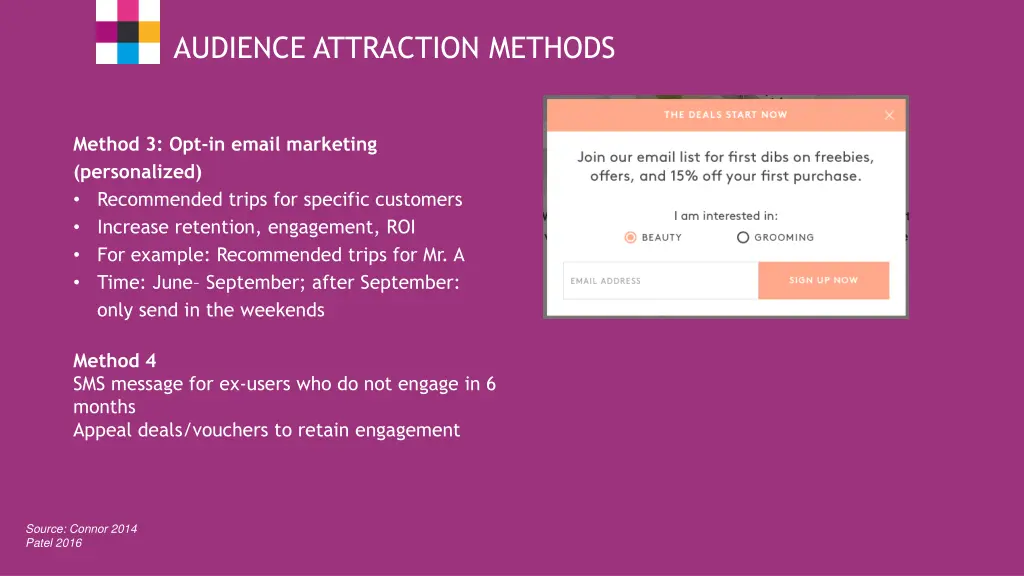 audience attraction methods 1