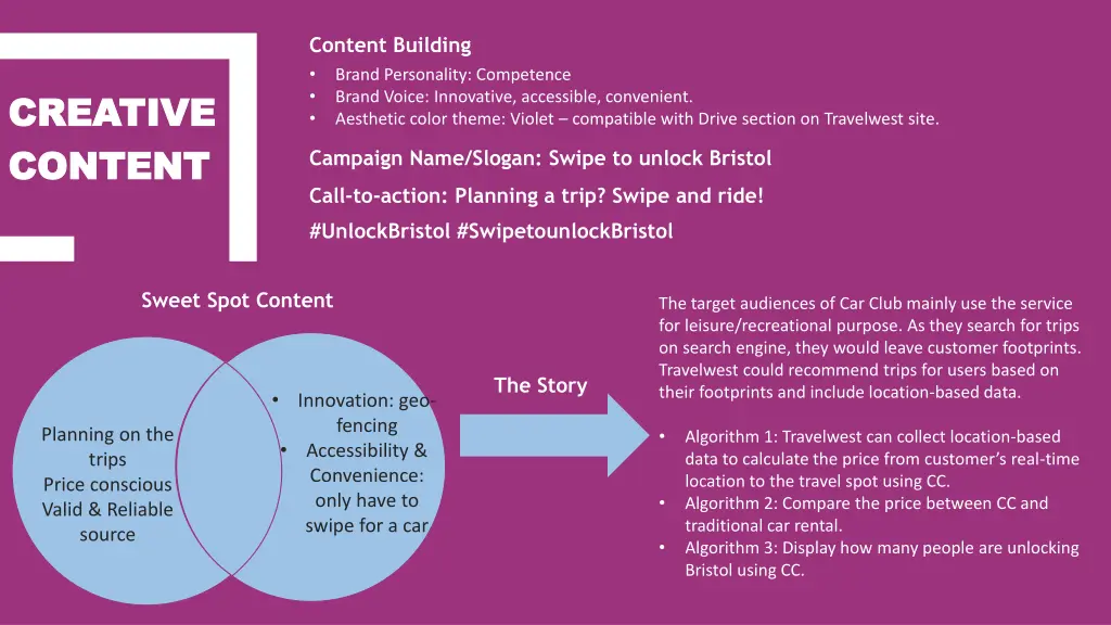 content building brand personality competence