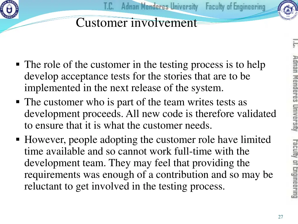 customer involvement