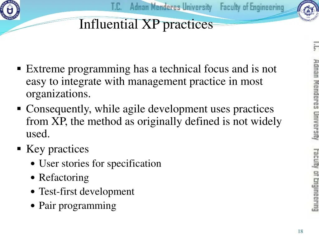 influential xp practices