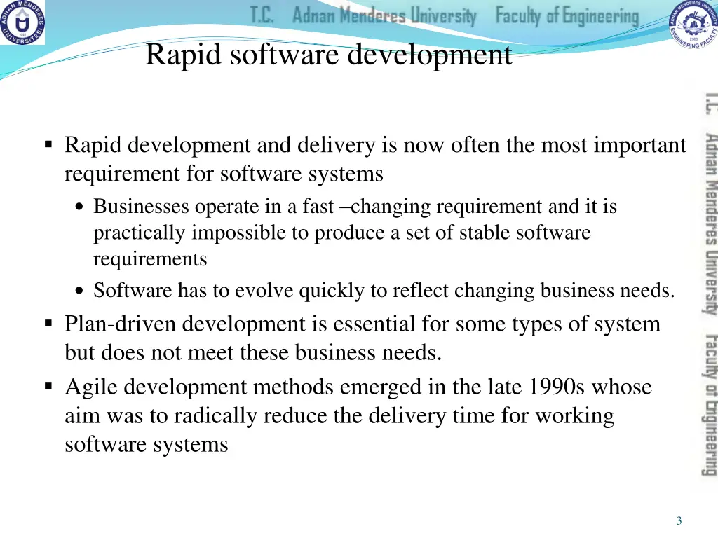 rapid software development