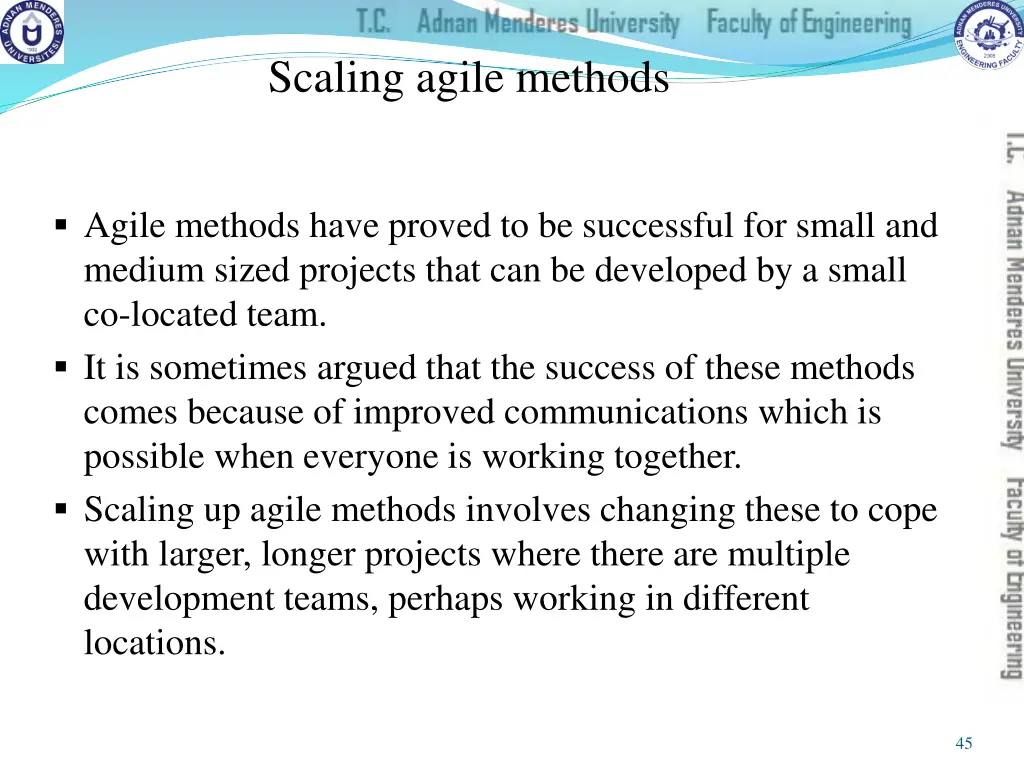 scaling agile methods 1