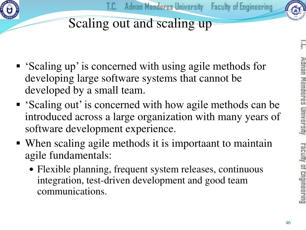 scaling out and scaling up