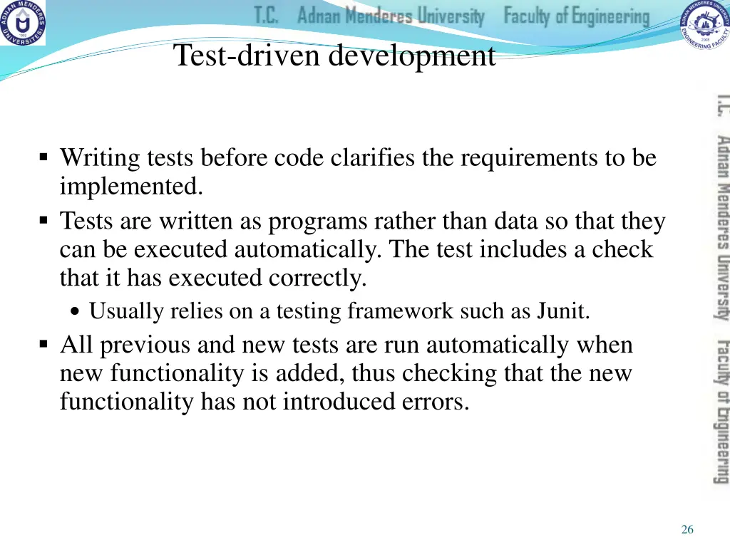test driven development