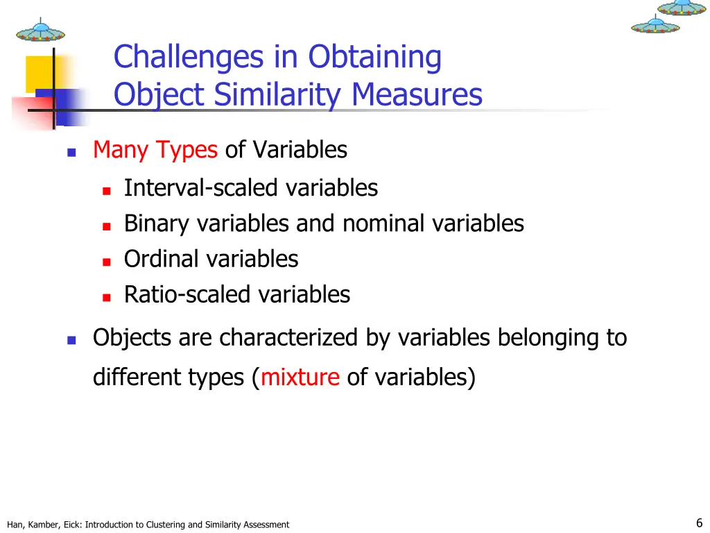 challenges in obtaining object similarity measures