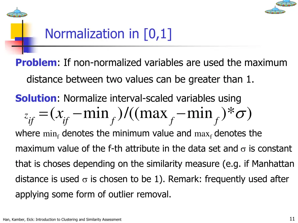 normalization in 0 1