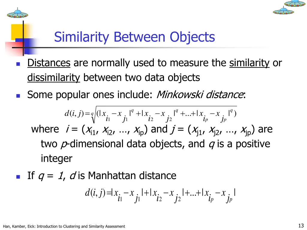 similarity between objects