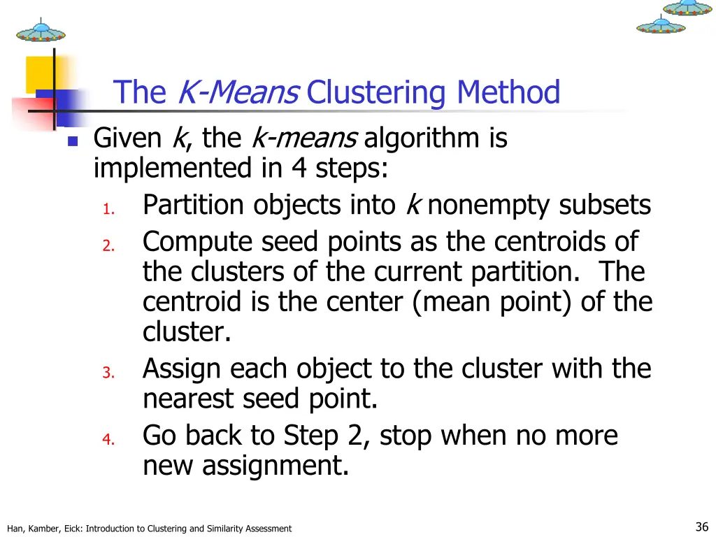 the k means clustering method