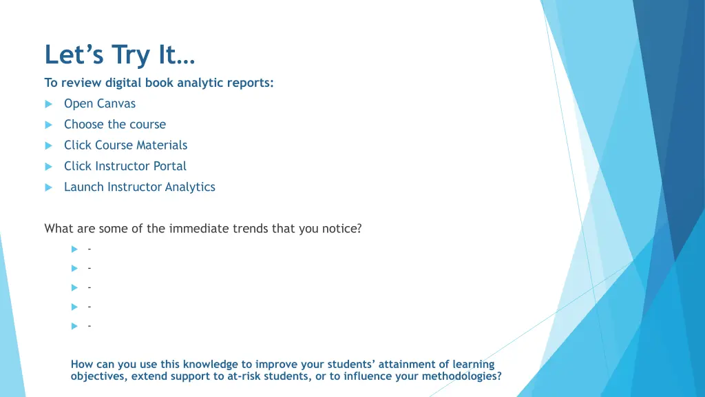 let s try it to review digital book analytic