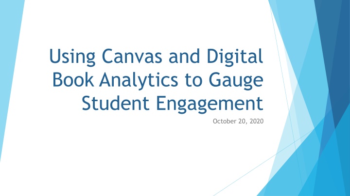 using canvas and digital book analytics to gauge