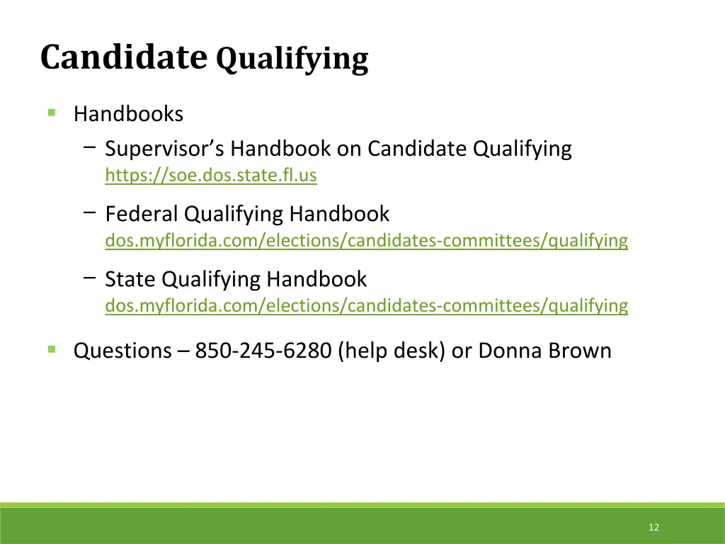 candidate qualifying