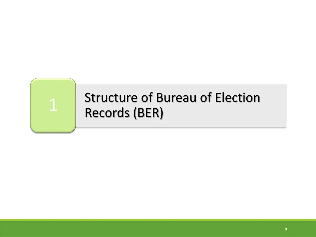 structure of bureau of election records ber