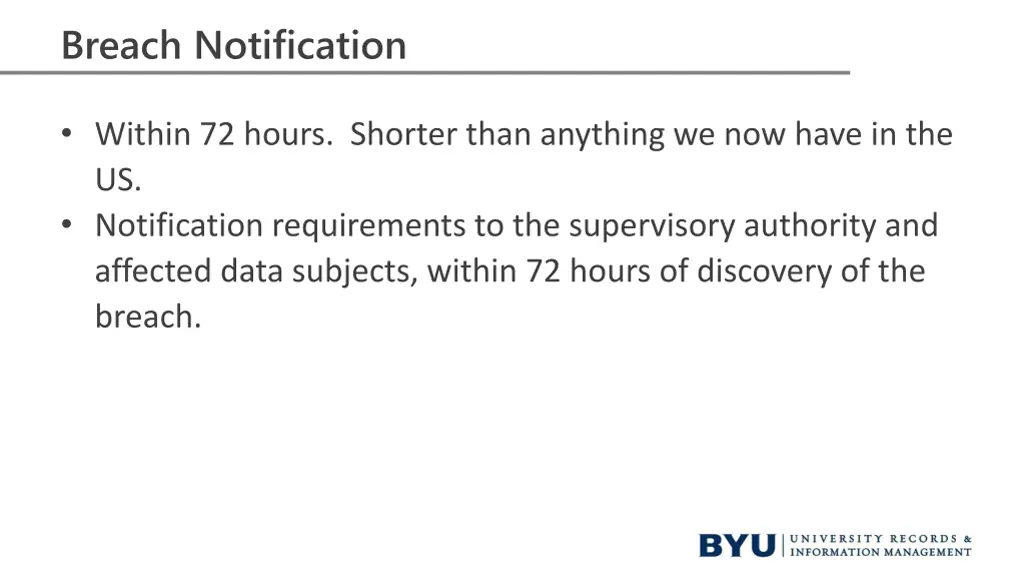 breach notification