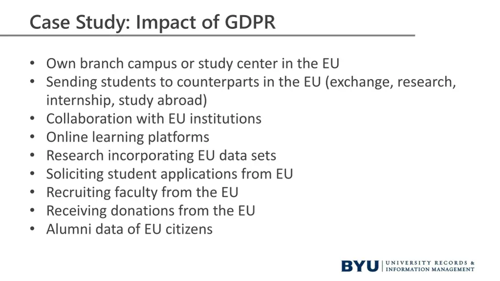 case study impact of gdpr