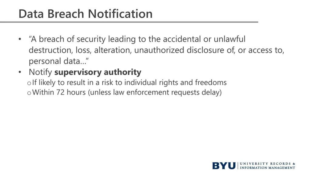 data breach notification