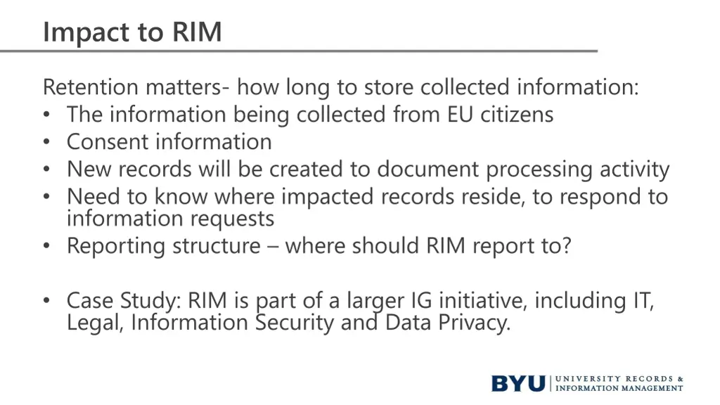 impact to rim
