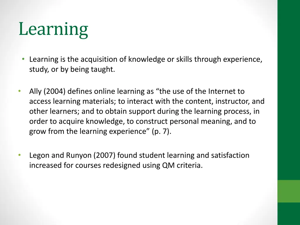 learning