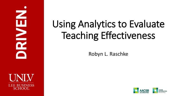 using analytics to evaluate using analytics