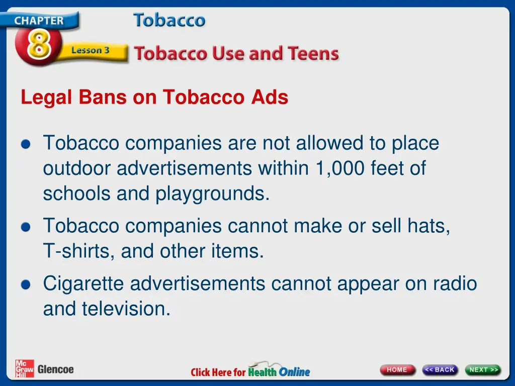 legal bans on tobacco ads